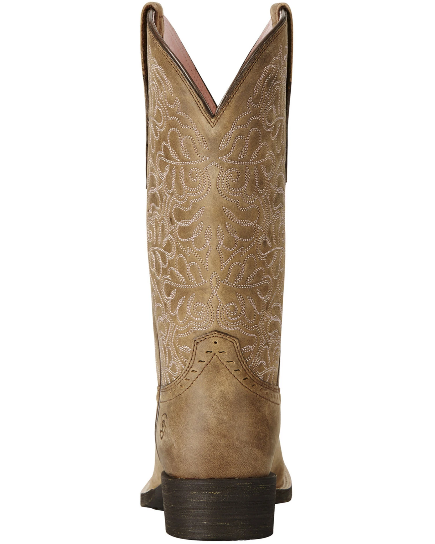 Ariat Women's Rich Brown Round Up Remuda Western Boots - Square Toe 6 Ariat Women's Rich Brown Round Up Remuda Western Boots - Square Toe - Image 4