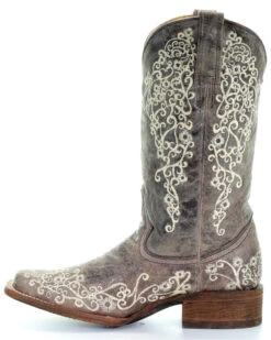 Corral Women's Brown Crater Embroidered Western Boots - Square Toe 11 Corral Women's Brown Crater Embroidered Western Boots - Square Toe -Deals ROPER Store 0450P9 41 LT