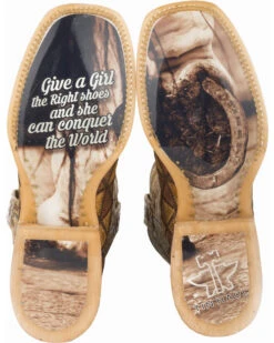 Tin Haul Women's Conquer The World Western Boots - Broad Square Toe 7 Tin Haul Women's Conquer The World Western Boots - Broad Square Toe -Deals ROPER Store 04537H 22 D2