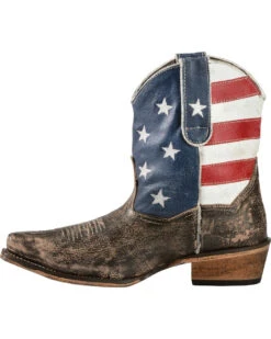 Roper Women's American Beauty Flag Ankle Boots -Deals ROPER Store 0454D3 41 LT