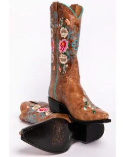 Macie Bean Women's Rose Garden Western Boots - Snip Toe -Deals ROPER Store 0458L9 D2 BM