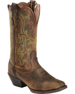 Justin Women's 12" Square Toe Stampede Western Boots
