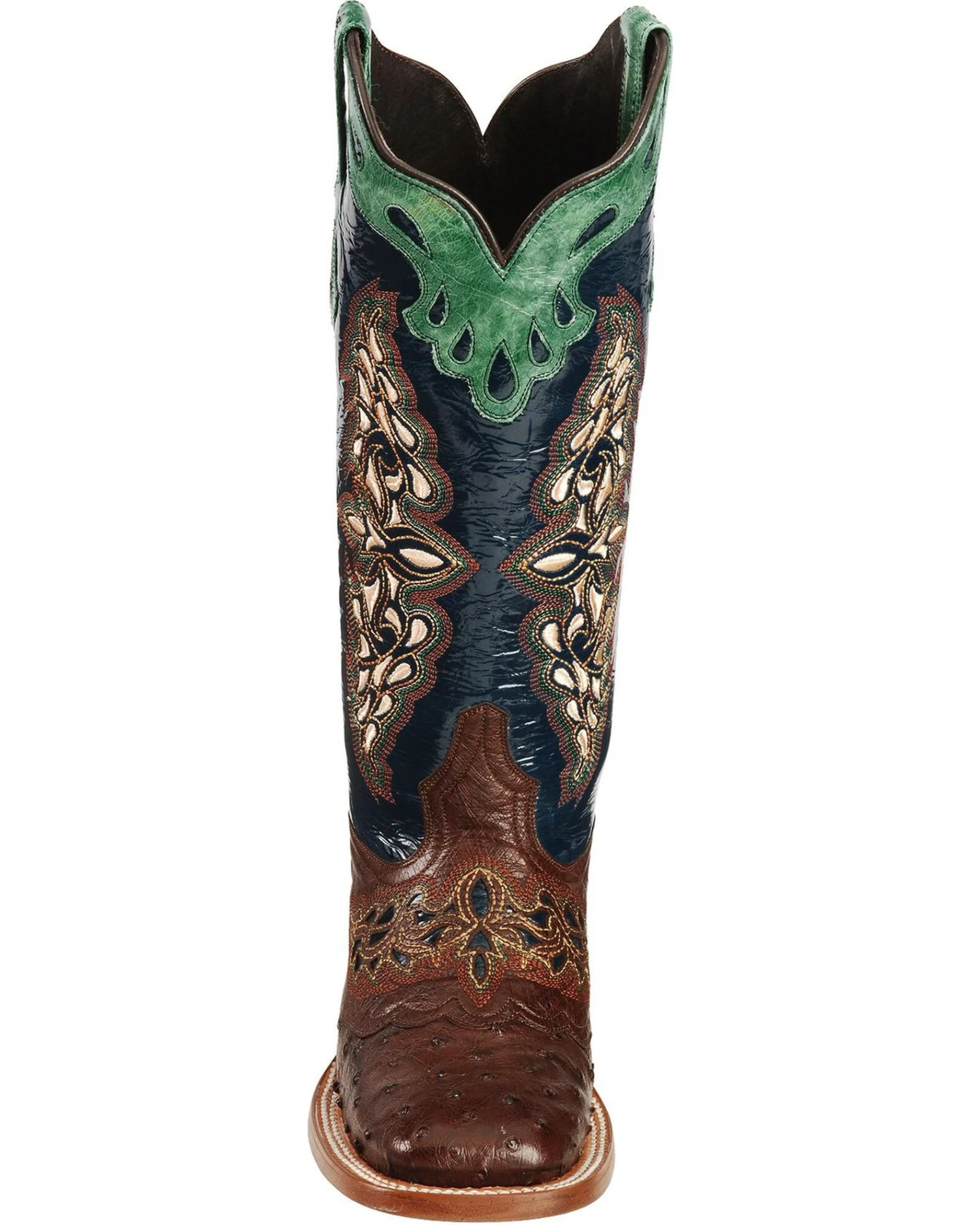 Lucchese Women's Handmade 1883 Amberlyn Full Quill Ostrich Western Boots - Square Toe 6 Lucchese Women's Handmade 1883 Amberlyn Full Quill Ostrich Western Boots - Square Toe - Image 4