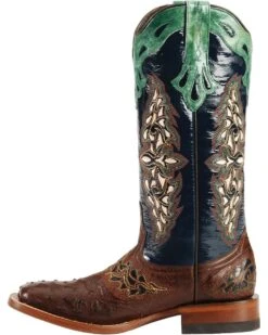 Lucchese Women's Handmade 1883 Amberlyn Full Quill Ostrich Western Boots - Square Toe 11 Lucchese Women's Handmade 1883 Amberlyn Full Quill Ostrich Western Boots - Square Toe -Deals ROPER Store 045T32 AG LT
