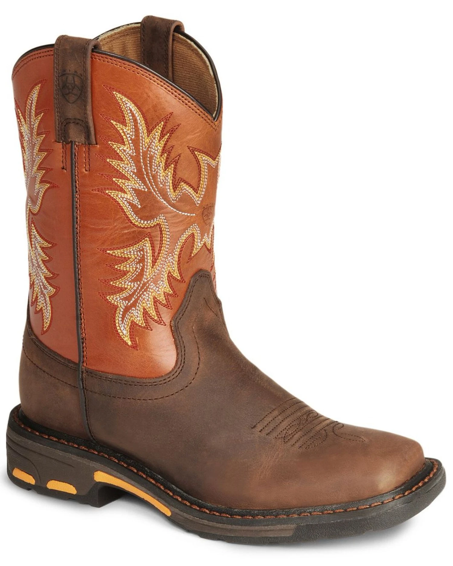 Ariat Boys' Earth Workhog Western Boots - Square Toe 3 Ariat Boys' Earth Workhog Western Boots - Square Toe