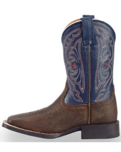 Ariat Boys' Royal Blue Quickdraw Western Boots - Square Toe -Deals ROPER Store 053A07 41 LT