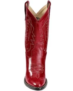 Old West Girls' Red Leather Western Boots - Pointed Toe 12 Old West Girls' Red Leather Western Boots - Pointed Toe -Deals ROPER Store 053C67 70 FT
