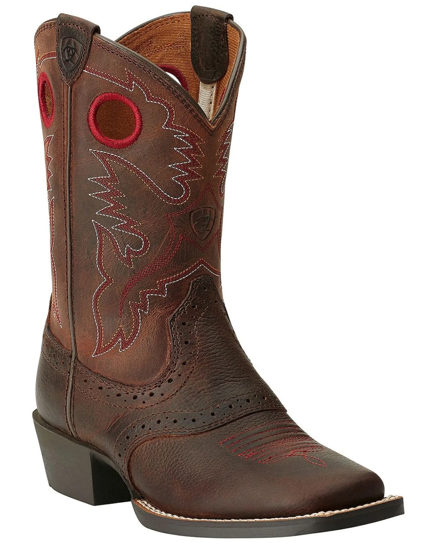 Ariat Boys' Rough Stock Western Boots - Square Toe 3 Ariat Boys' Rough Stock Western Boots - Square Toe