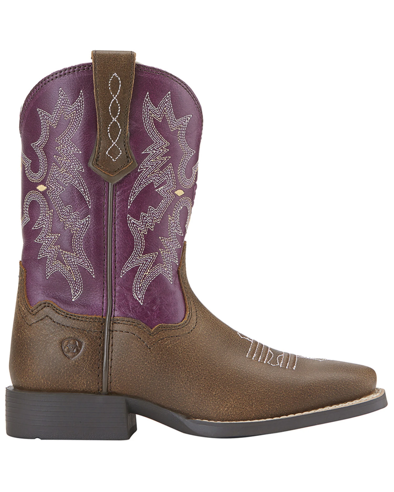 Ariat Girls' Tombstone Western Boots - Broad Square Toe 4 Ariat Girls' Tombstone Western Boots - Broad Square Toe - Image 2