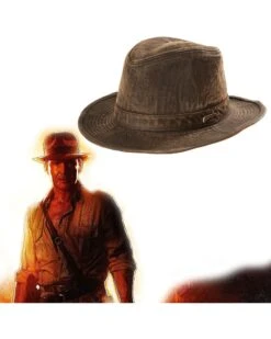 Indiana Jones Weathered Cotton Fedora