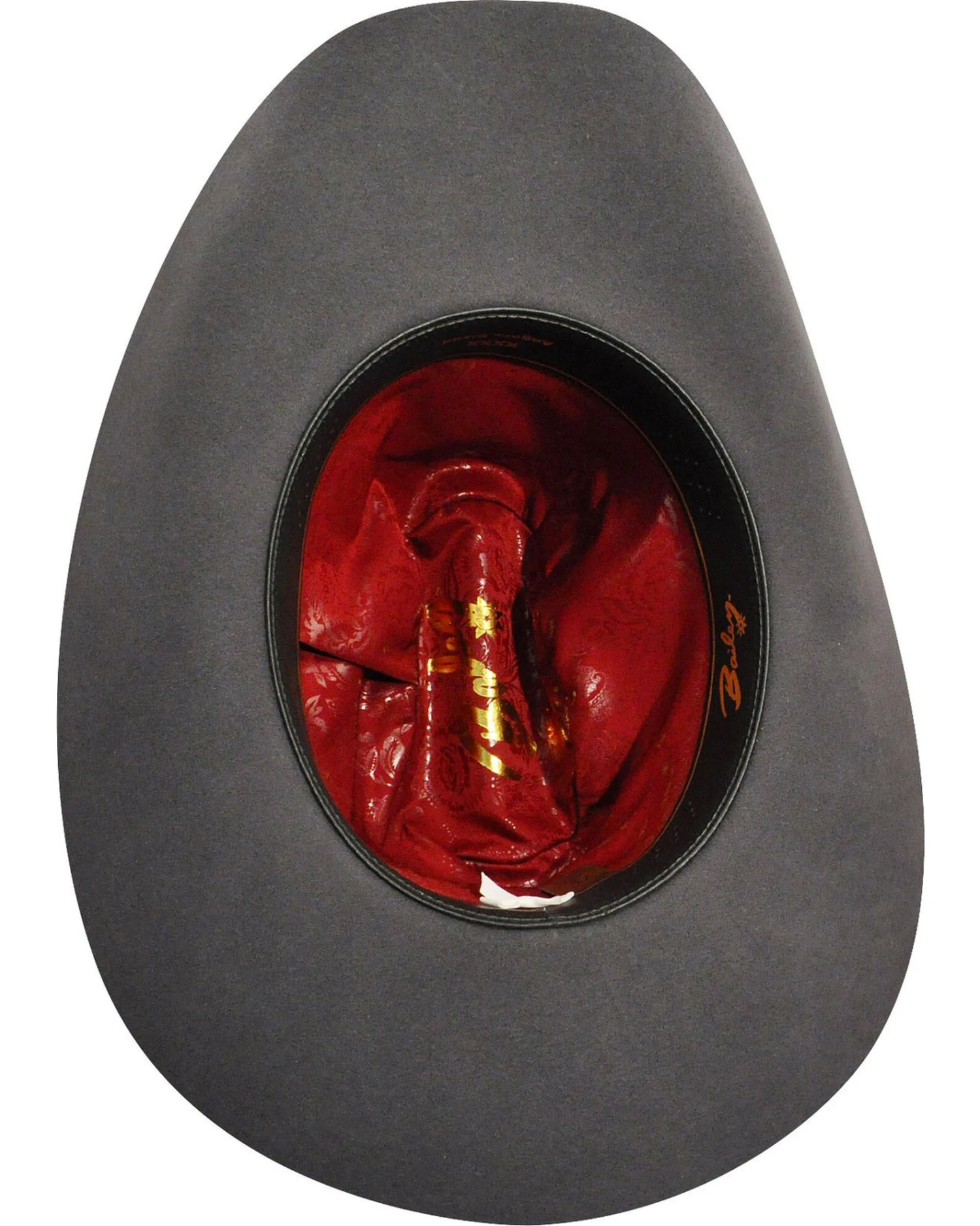 Bailey Men's Western Lightning 4X Steel Gray Hat 7 Bailey Men's Western Lightning 4X Steel Gray Hat - Image 5