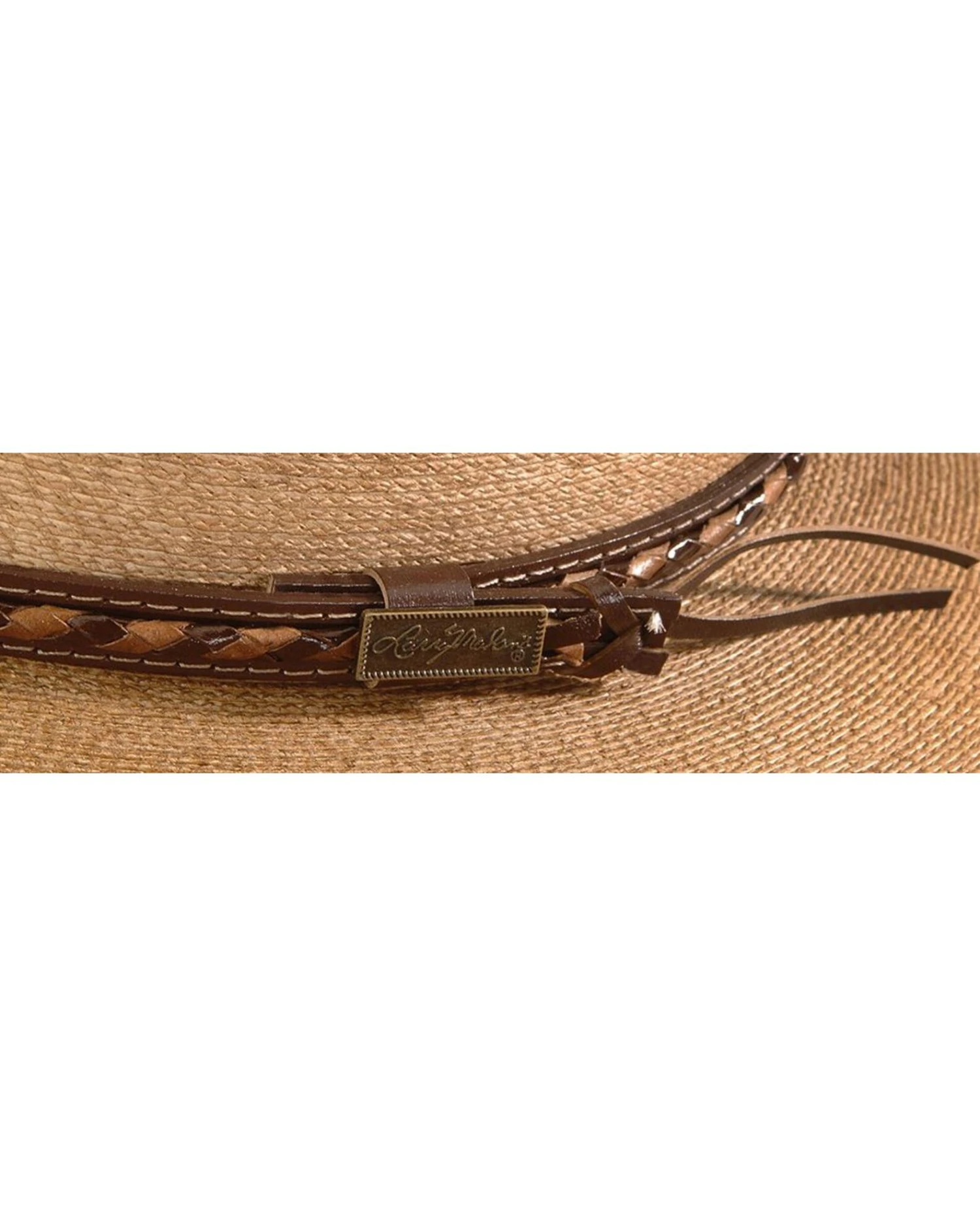 Larry Mahan 30X Lawton Palm Straw Cowboy Hat 5 Larry Mahan 30X Lawton Palm Straw Cowboy Hat - Image 3