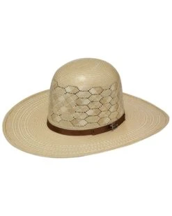 Twister Men's 10X Shantung Open Crown Straw Cowboy Hat