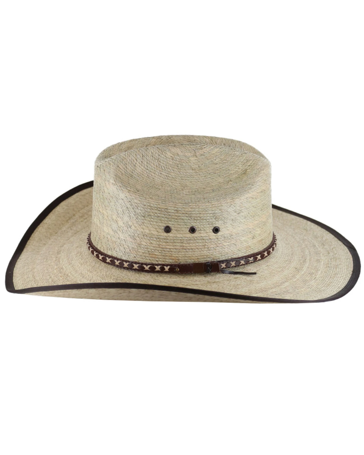 Cody James® Men's Brown Trimmed Straw Hat 7 Cody James® Men's Brown Trimmed Straw Hat - Image 5