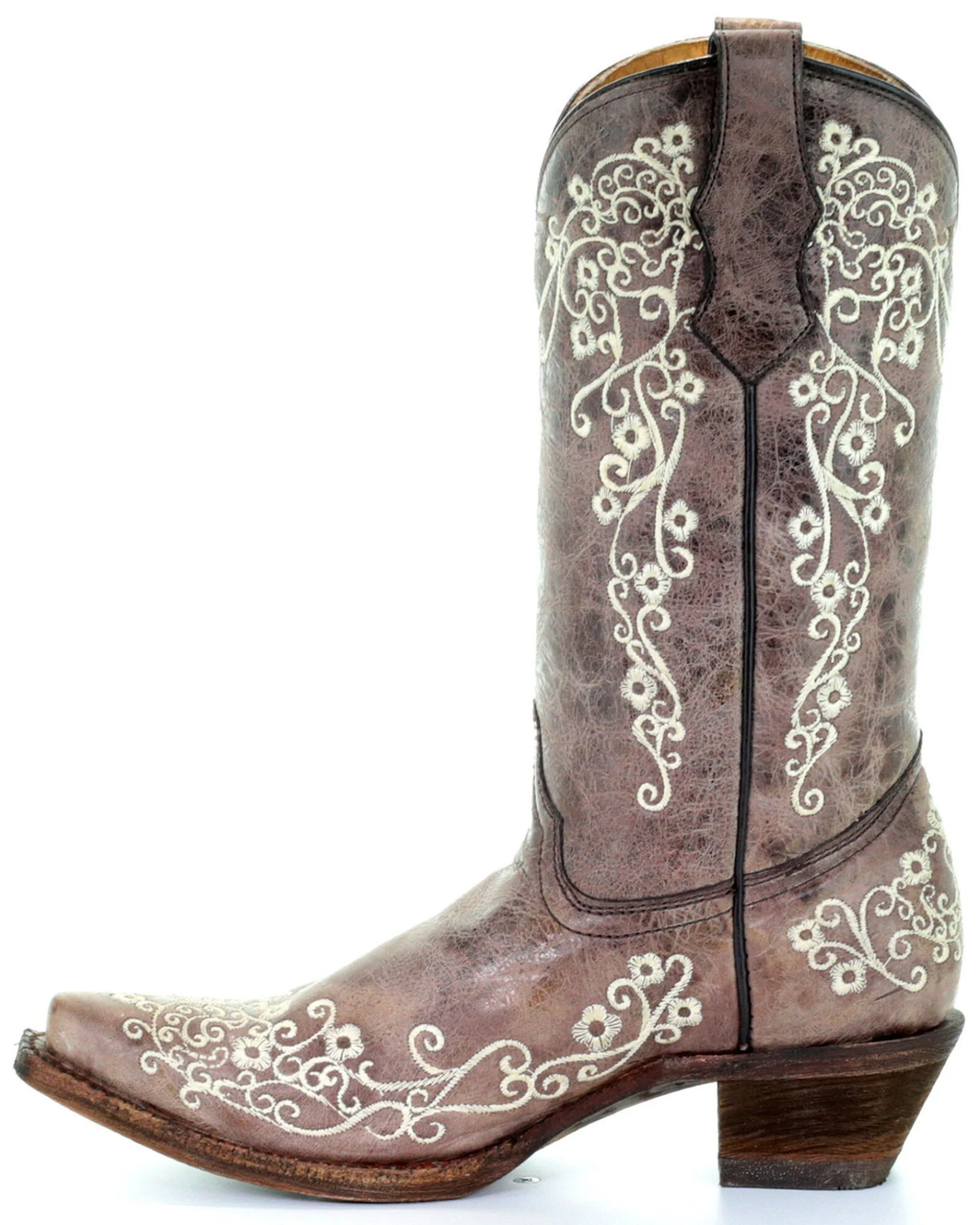 Corral Girls' Scroll Embroidery Western Boots 5 Corral Girls' Scroll Embroidery Western Boots - Image 3