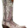 Corral Girls' Scroll Embroidery Western Boots