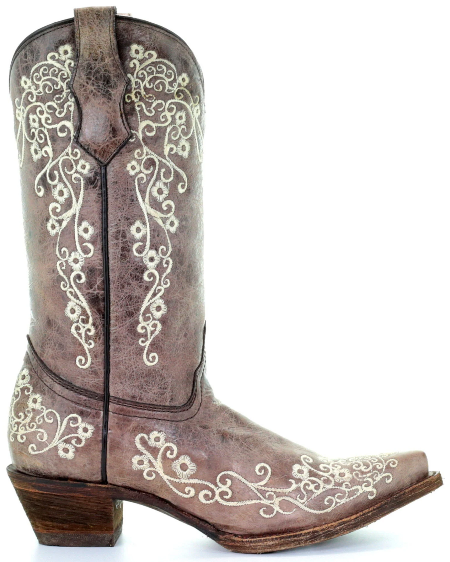 Corral Girls' Scroll Embroidery Western Boots 4 Corral Girls' Scroll Embroidery Western Boots - Image 2