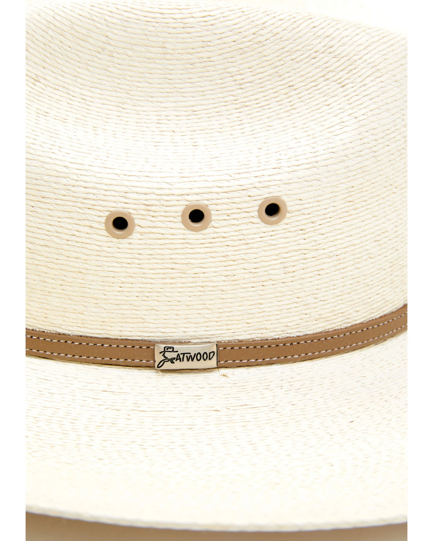Atwood Men's Throroughbred Low Crown Palm Cowboy Hat 4 Atwood Men's Throroughbred Low Crown Palm Cowboy Hat - Image 2