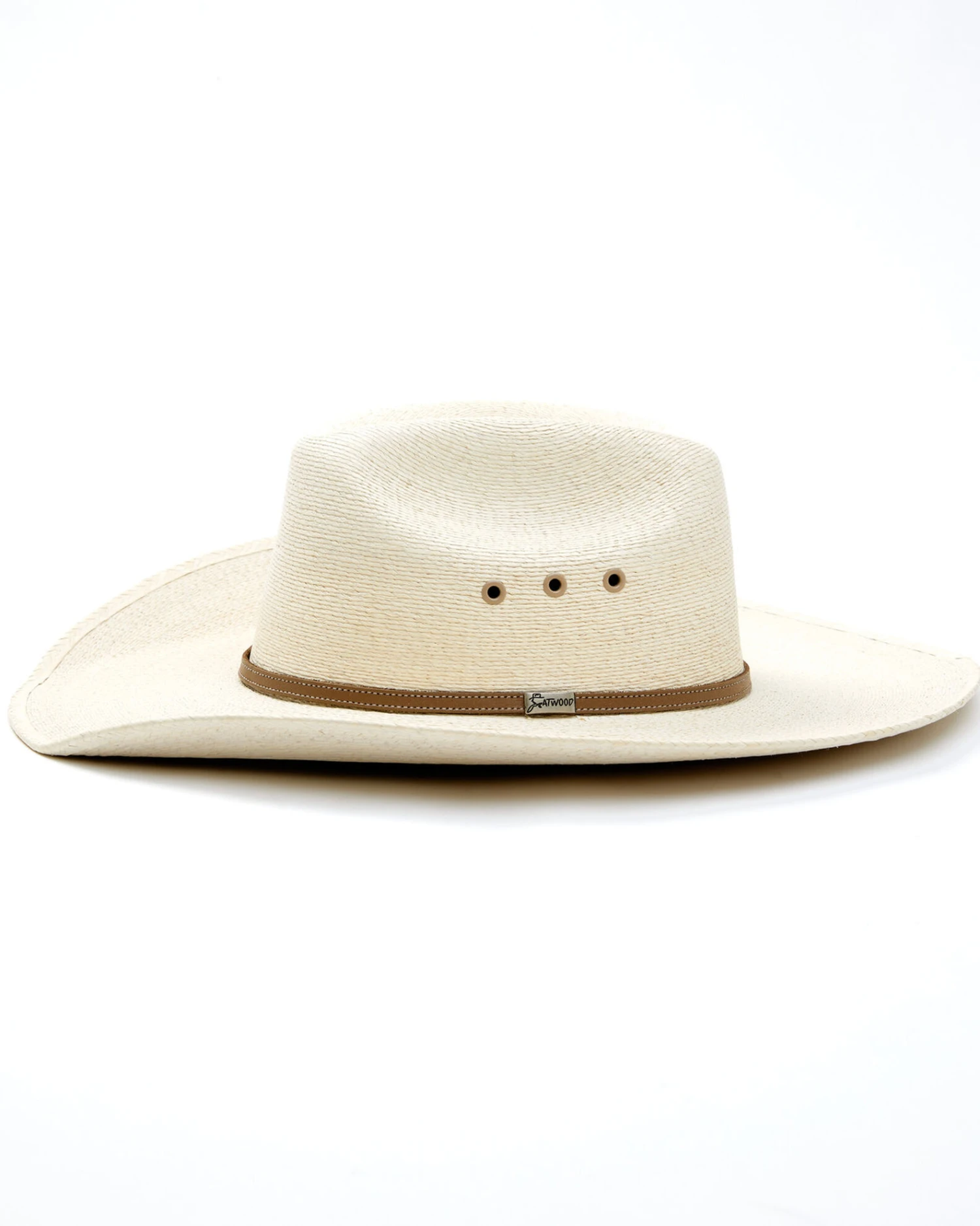 Atwood Men's Throroughbred Low Crown Palm Cowboy Hat 5 Atwood Men's Throroughbred Low Crown Palm Cowboy Hat - Image 3