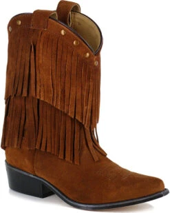 ShyanneŽ Girls' Fringe Snip Toe Western Boots