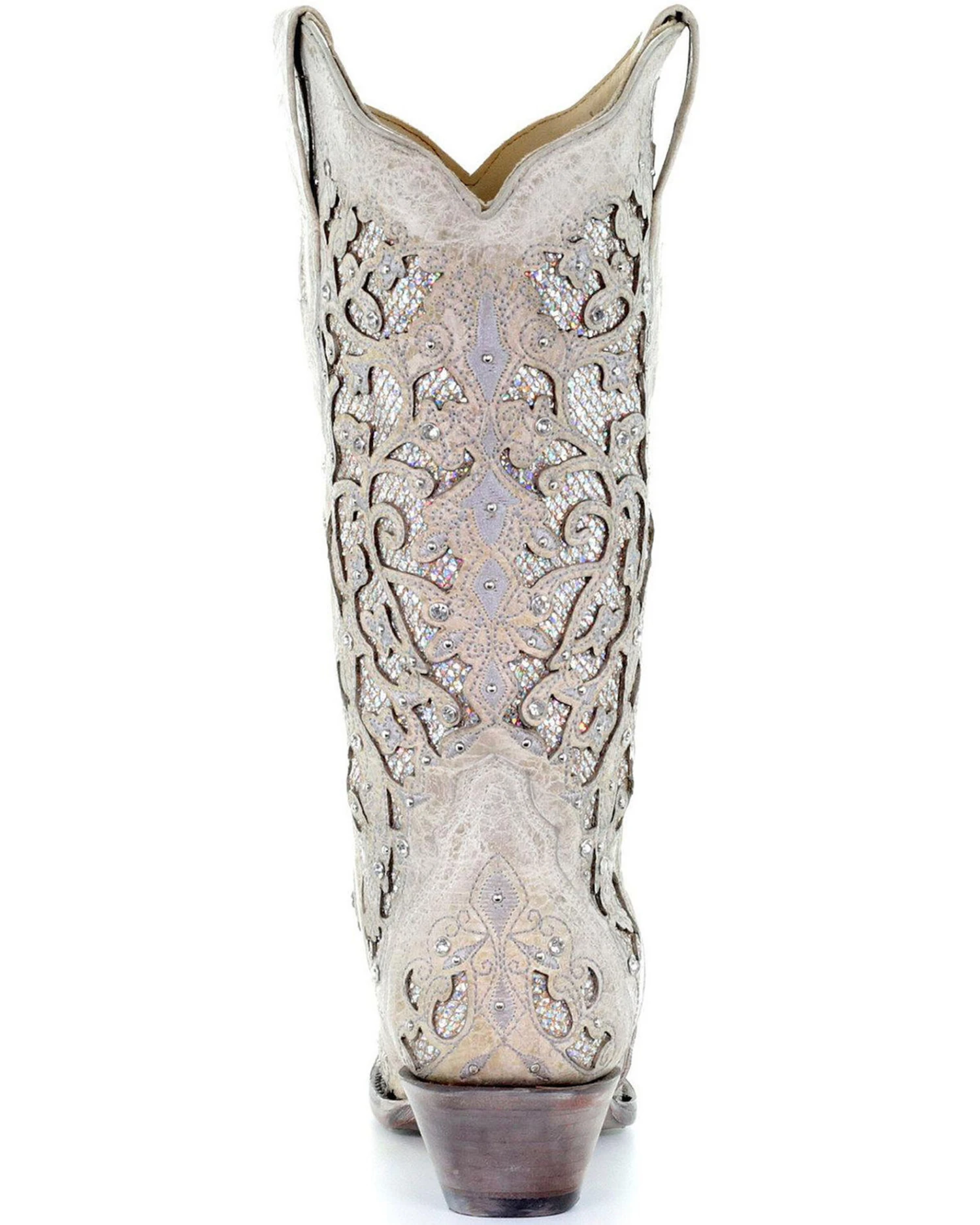 Corral Women's White Glitter Inlay Western Boots 9 Corral Women's White Glitter Inlay Western Boots - Image 7