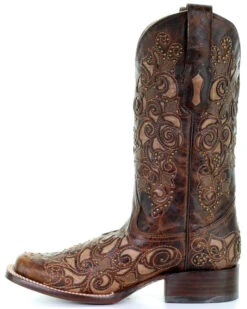 Corral Women's Embroidered Stud Inlay Western Boots 9 Corral Women's Embroidered Stud Inlay Western Boots -Deals ROPER Store 2000213351 200 LT