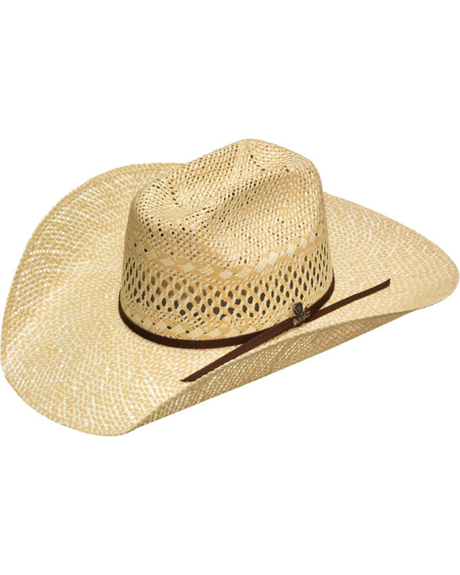 Ariat Men's Natural Twisted Weave Hat 3 Ariat Men's Natural Twisted Weave Hat