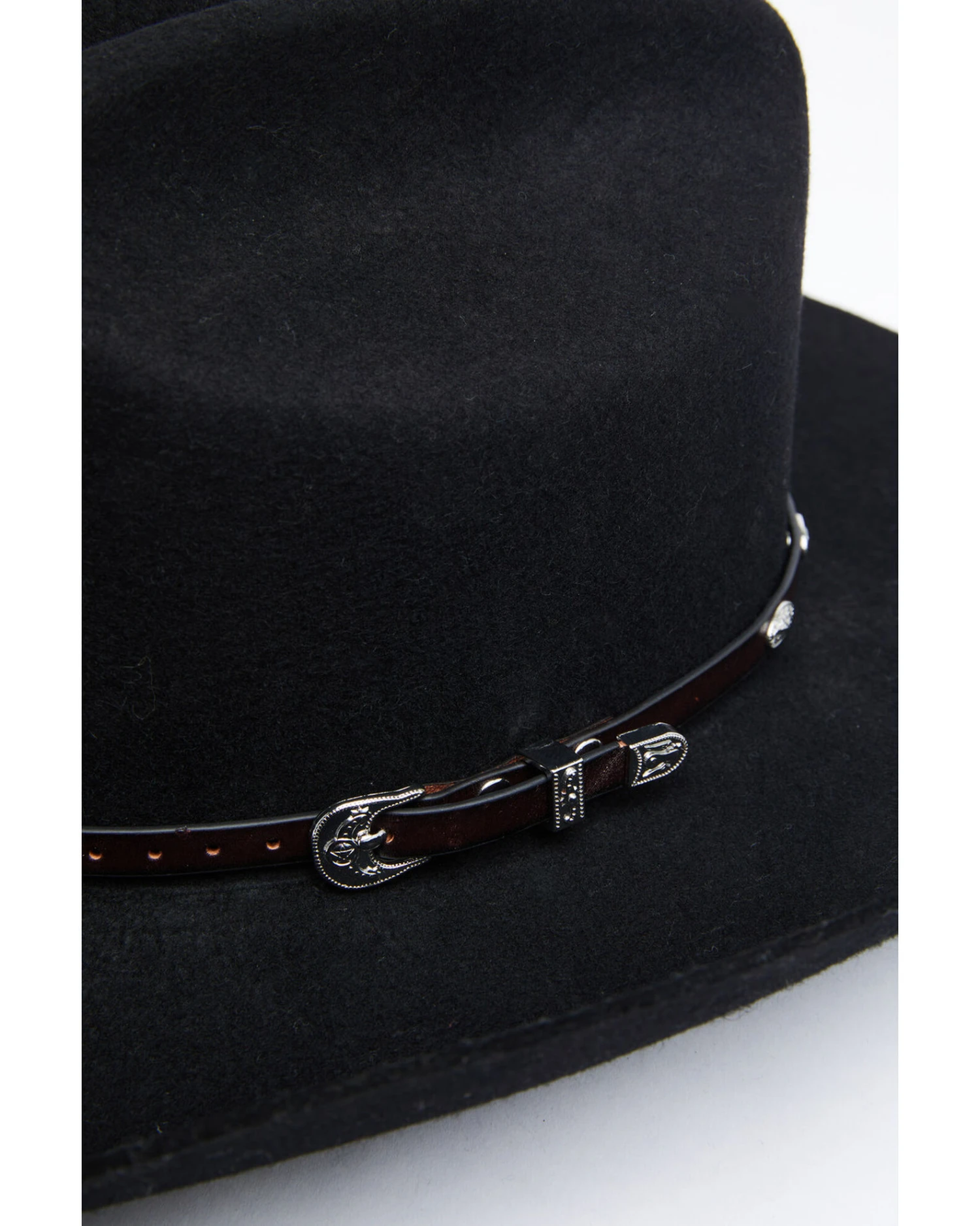 Cody James Men's Oval Silver Concho Hat Band 4 Cody James Men's Oval Silver Concho Hat Band - Image 2