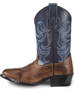 Cody James Boys' Two-Tone Embroidered Western Boots - Round Toe -Deals ROPER Store 2000221649 200 LT