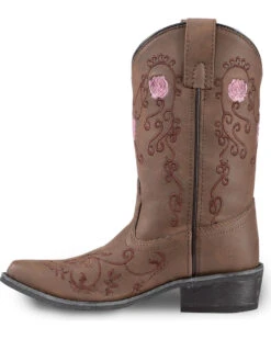 Shyanne Girls' Floral Embroidered Western Boots - Pointed Toe 11 Shyanne Girls' Floral Embroidered Western Boots - Pointed Toe -Deals ROPER Store 2000221650 200 LT