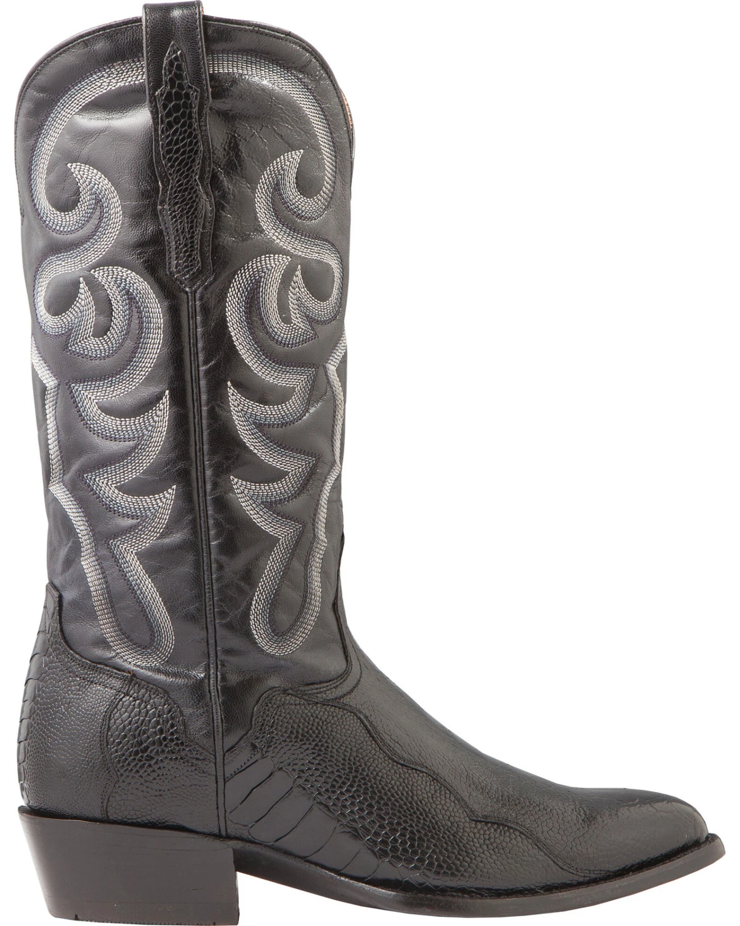 El Dorado Men's Handmade Ostrich Leg Western Boots - Medium Toe 4 El Dorado Men's Handmade Ostrich Leg Western Boots - Medium Toe - Image 2