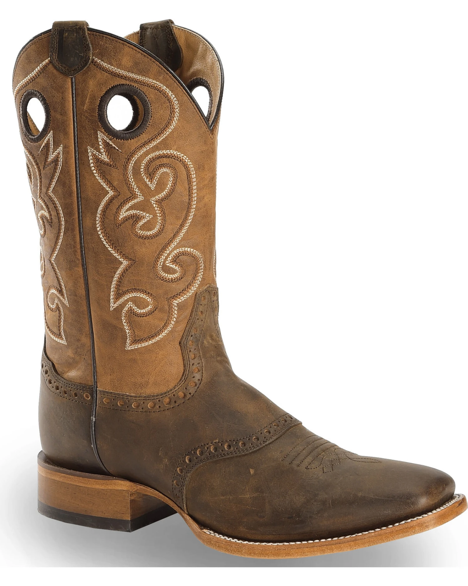 Cody James Men's Saddle Vamp Western Boots - Broad Square Toe 3 Cody James Men's Saddle Vamp Western Boots - Broad Square Toe