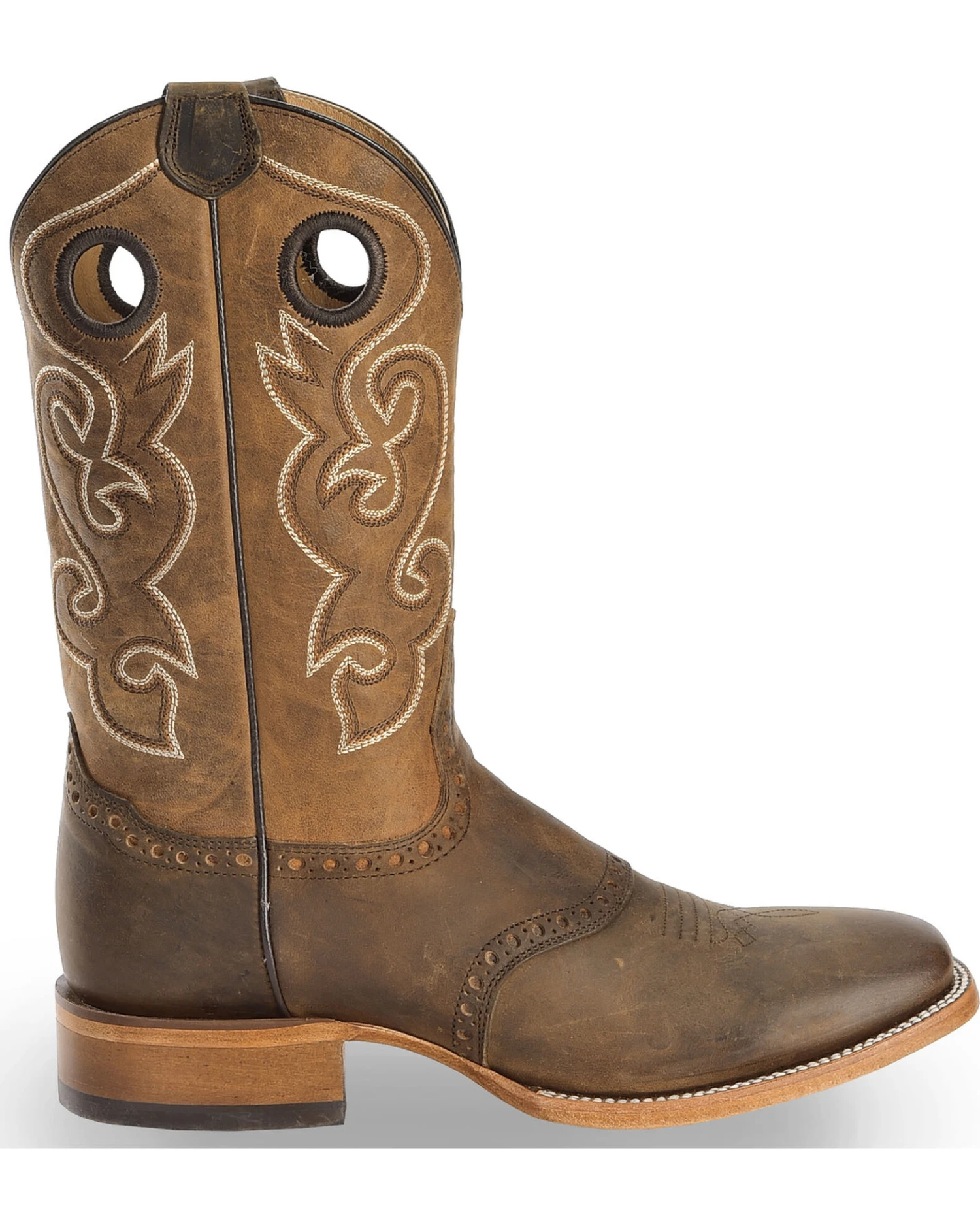 Cody James Men's Saddle Vamp Western Boots - Broad Square Toe 4 Cody James Men's Saddle Vamp Western Boots - Broad Square Toe - Image 2