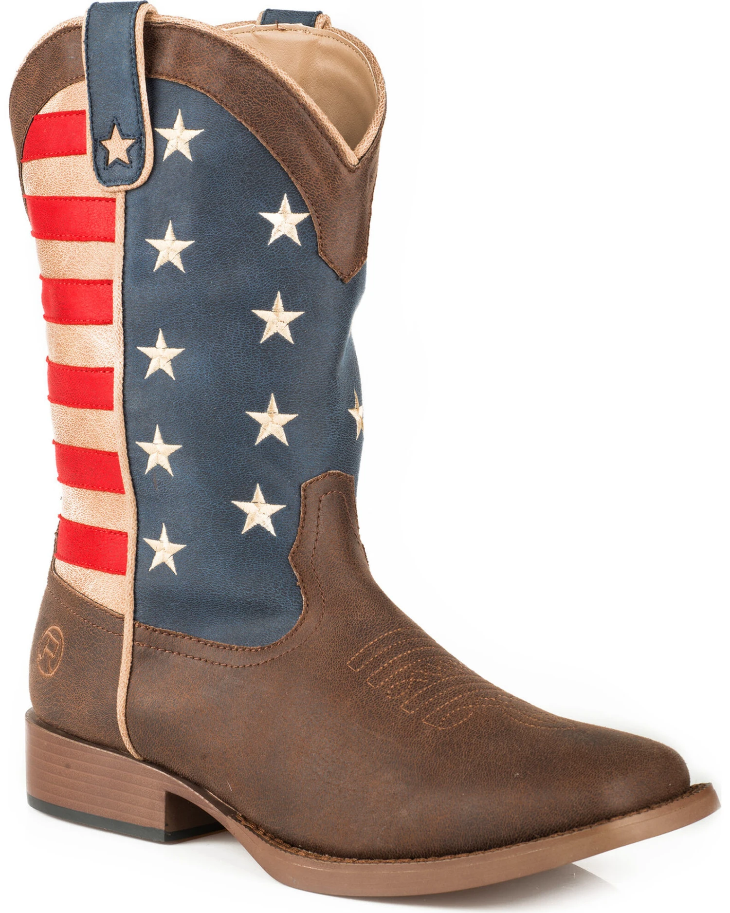 Roper Boys' American Patriot Western Boots - Square Toe 3 Roper Boys' American Patriot Western Boots - Square Toe