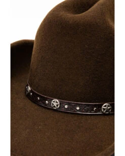 Cody James Men's Cattleman Tooled Star Concho Band Wool Hat 13 Cody James Men's Cattleman Tooled Star Concho Band Wool Hat -Deals ROPER Store 2000234016 200 P6