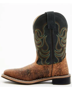 Smoky Mountain Boys' Jesse Bison Leather Print Boot - Square Toe 12 Smoky Mountain Boys' Jesse Bison Leather Print Boot - Square Toe -Deals ROPER Store 2000236238 200 P3