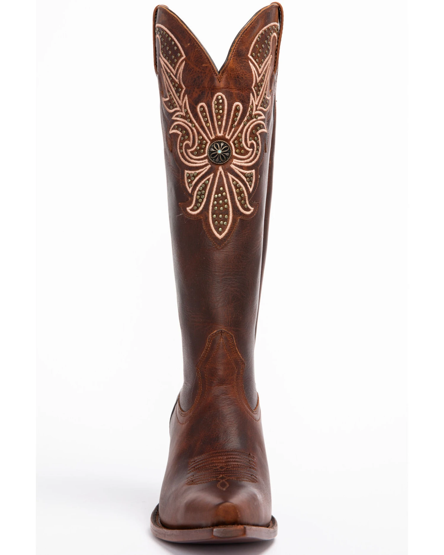 Shyanne Women's Mariel Floral Embroidered Studded Concho Western Boots - Snip Toe 6 Shyanne Women's Mariel Floral Embroidered Studded Concho Western Boots - Snip Toe - Image 4