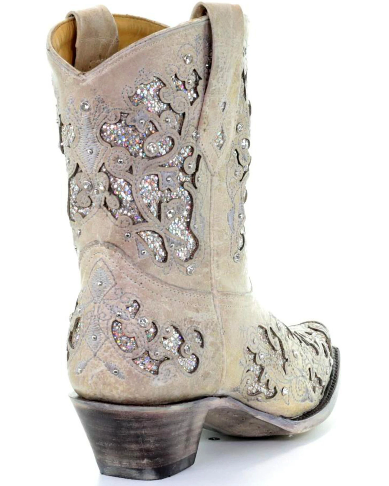 Corral Women's Metallic Glitter Inlay & Crystal Boots - Snip Toe 5 Corral Women's Metallic Glitter Inlay & Crystal Boots - Snip Toe - Image 3