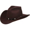 Silverado Men's Rattler Chocolate Wool Crushable Hat -Deals ROPER Store 2000243451 240 P1
