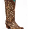 Corral Women's Golden Luminary Roots Western Boots - Snip Toe -Deals ROPER Store 2000245368 281 P1