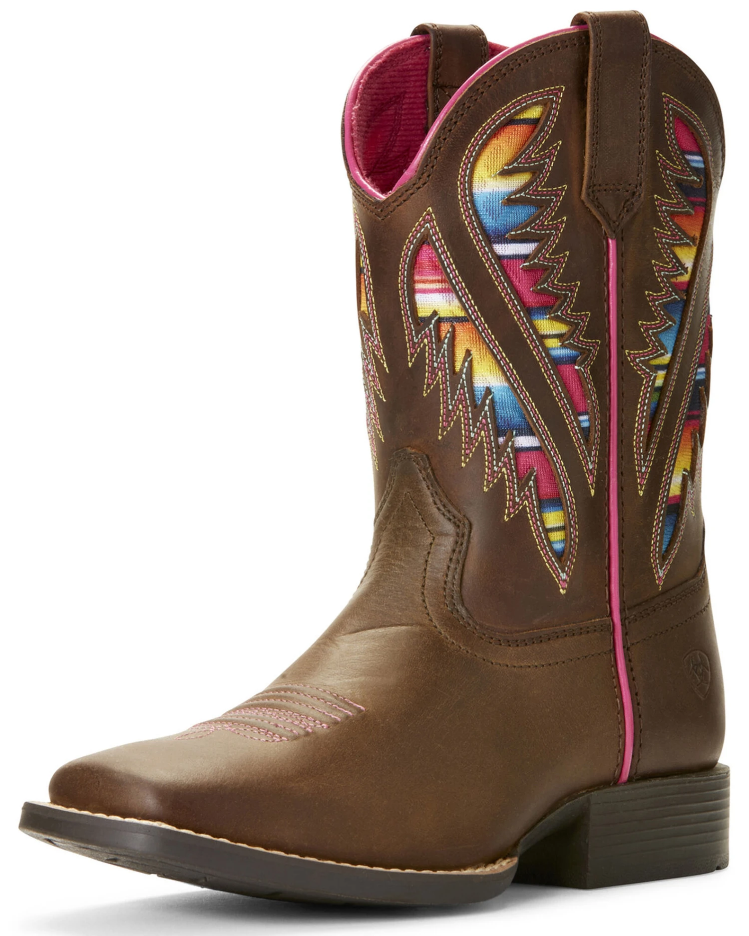 Ariat Girls' VentTEK Quickdraw Serape Western Boots - Broad Square Toe 3 Ariat Girls' VentTEK Quickdraw Serape Western Boots - Broad Square Toe