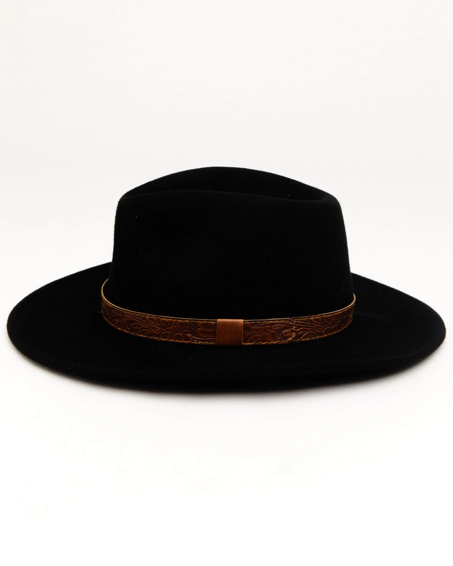 Cody James Men's Brown Leather Embossed Band Western Felt Hat 5 Cody James Men's Brown Leather Embossed Band Western Felt Hat - Image 3
