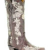 Corral Women's Flower Embroidery Western Boots - Snip Toe