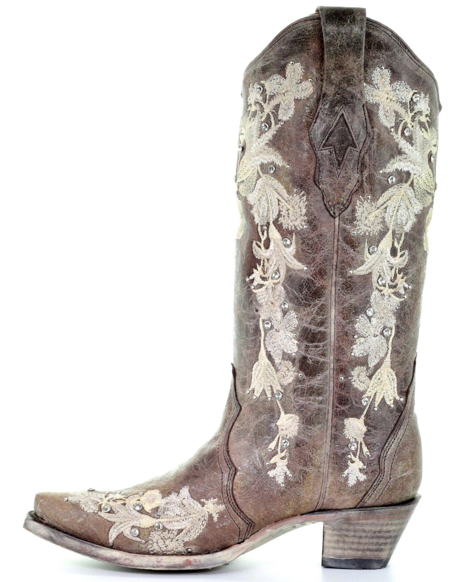 Corral Women's Flower Embroidery Western Boots - Snip Toe 5 Corral Women's Flower Embroidery Western Boots - Snip Toe - Image 3
