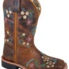 Smoky Mountain Little Girls' Floralie Western Boots - Square Toe