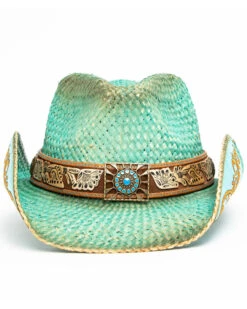 Shyanne Women's Cactus Flower Western Straw Hat  -Deals ROPER Store 2000289844 400 P4