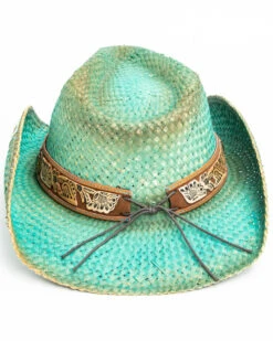 Shyanne Women's Cactus Flower Western Straw Hat  -Deals ROPER Store 2000289844 400 P5
