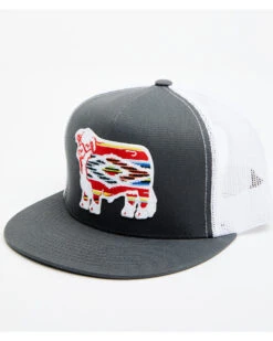 Lazy J Ranch Men's Serape Cow Patch Mesh-Back Ball Cap 