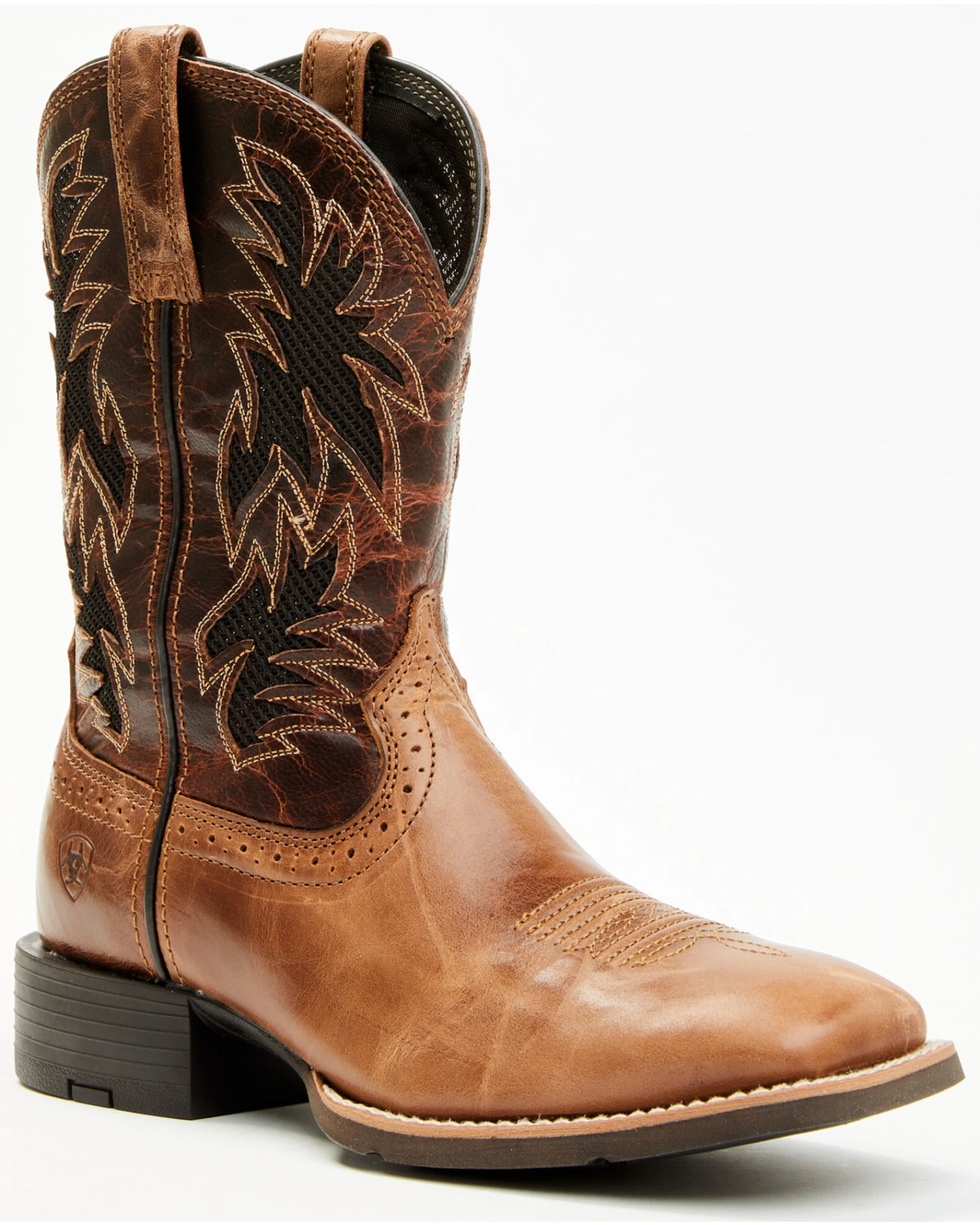 Ariat Men's Sport Cool VentTEK Western Performance Boots - Broad Square Toe 3 Ariat Men's Sport Cool VentTEK Western Performance Boots - Broad Square Toe