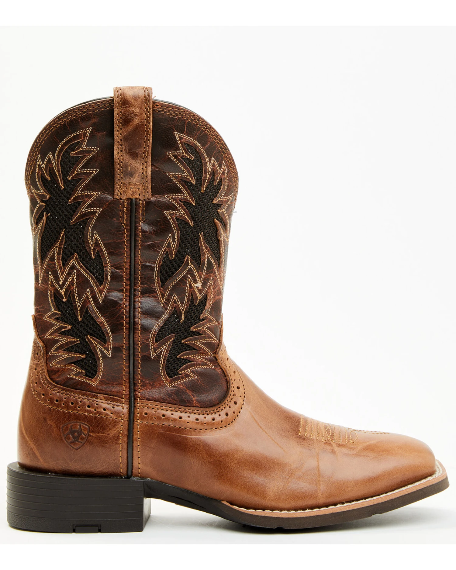Ariat Men's Sport Cool VentTEK Western Performance Boots - Broad Square Toe 4 Ariat Men's Sport Cool VentTEK Western Performance Boots - Broad Square Toe - Image 2
